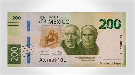 billete de 200 pesos mexicanos - mesas de centro